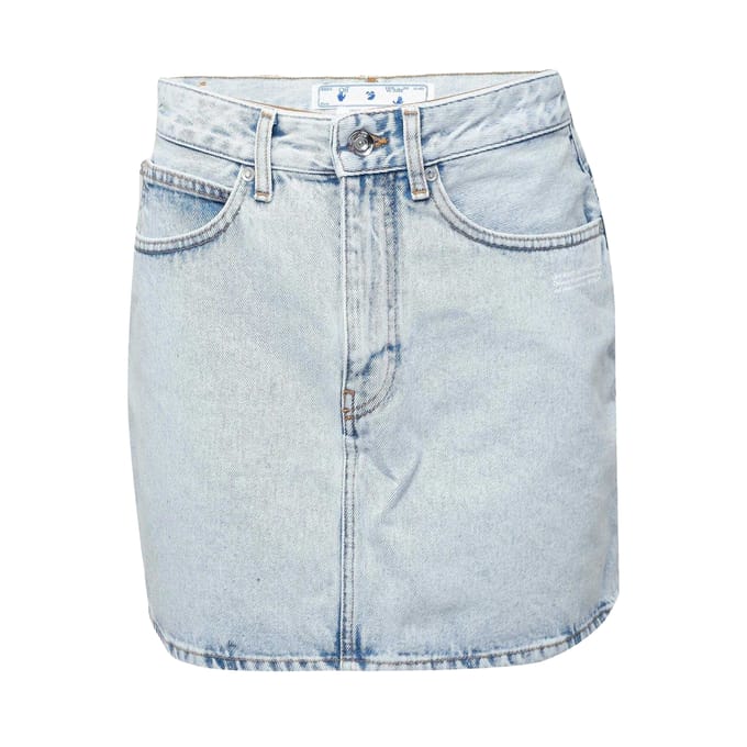 Off White Denim minirok voor dames (Lichtblauw)