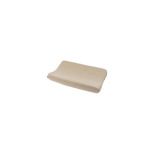 Meyco Baby Uni aankleedkussenhoes - pre-washed hydrofiel - sand - 50x70cm