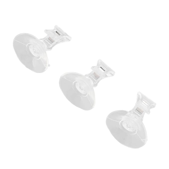 8 pièces Clips à Ventouse Pince à Ventouse Support Publicitaire Clip à Ventouse pour Salon de Manucure white