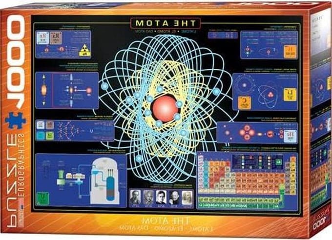 Puzzel De Atoom - Puzzelset Legpuzzel - Ontspanning Thuis - Inclusief 3 Puzzelmatten - 68x48 cm - Meerdere Kleuren