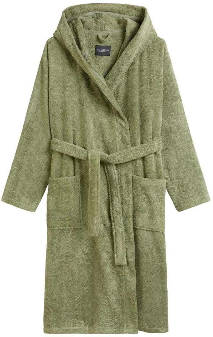 Marc O'Polo Timeless Men Badjas Mosgroen - L
