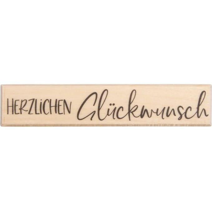BUTTERER stempel "Herzlichen Glückwunsch"