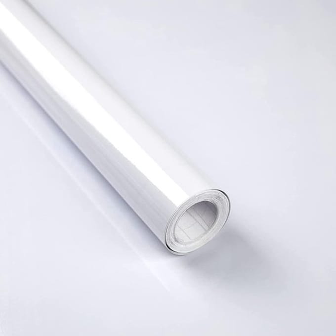 Allecto - Witte vinylfolie - Zelfklevende beschermfolie - Waterdicht