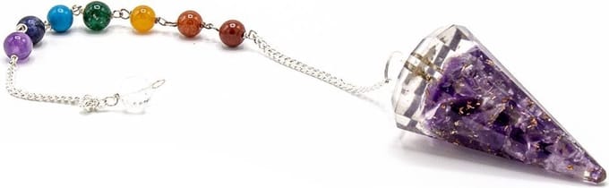Orgonite Power Chakra Pendulum - Amethist