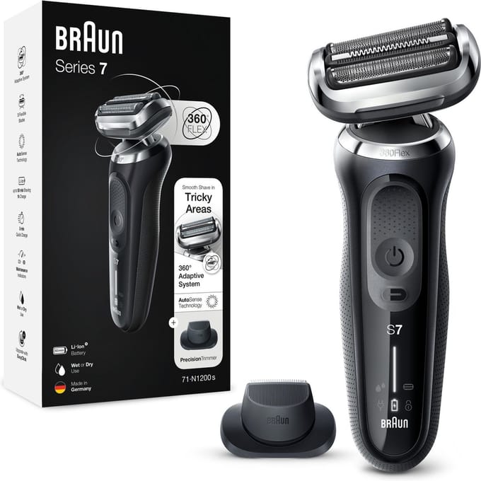 Braun Series 7 71-N1200s - Elektrisch Scheerapparaat - Met Precisietrimmer - Zwart
