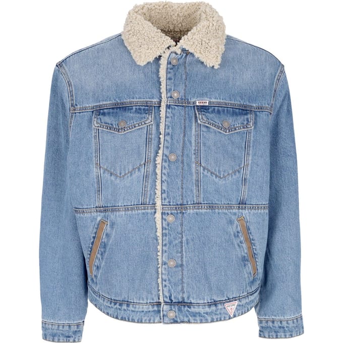 Jeansjack voor heren Go Vintage spijkerjack Sanded Medium Wash