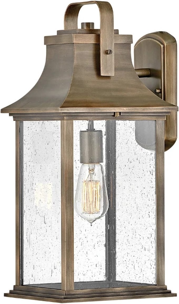 Hinkley LED Wand Buitenlamp Grant | 1X E27 Max 60W | IP44 | Dimbaar | Burnished Bronze