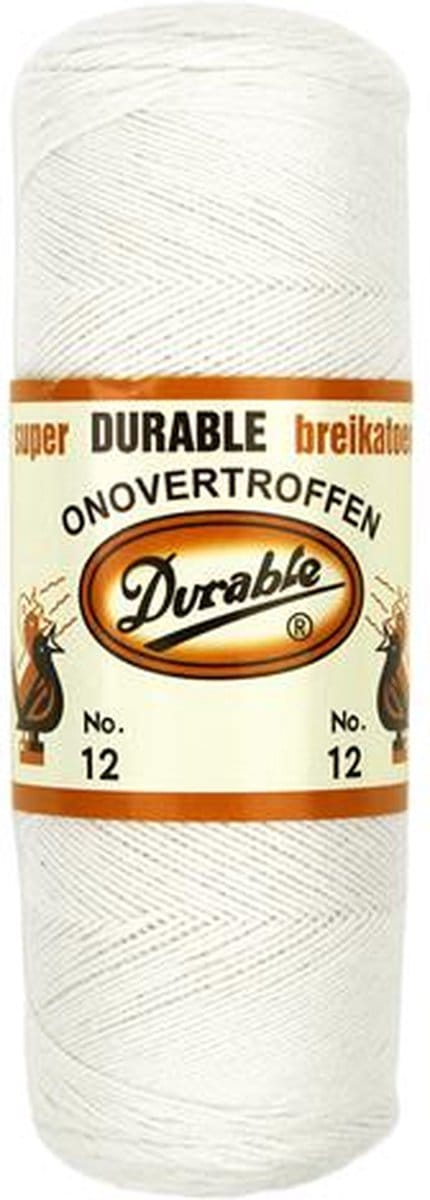 Durable Breikatoen Nr. 12 - 009 wit - Katoen Garen