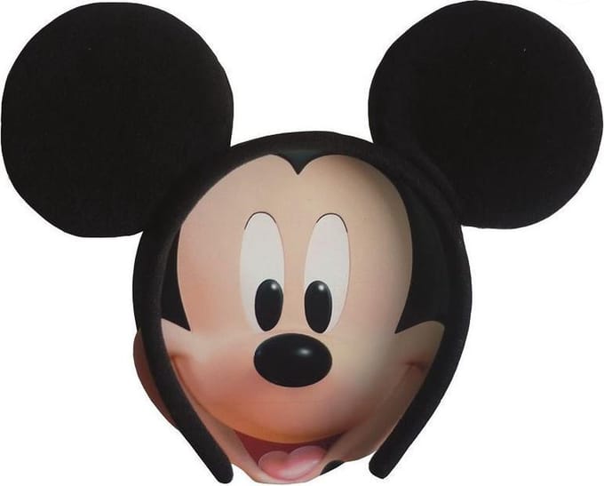 Rubies Mickey Mouse Ears - Zwart polyester voor carnaval en themafeest
