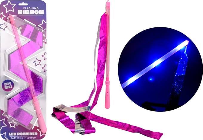 Johntoy glitter lint met licht - speelgoed met LED effect.