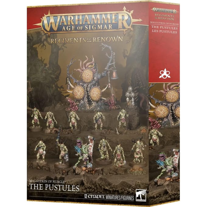 Beeldje Games Workshop Warhammer AoS - Maggotkin of Nurgle : The Pustules