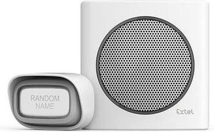 Extel diBi Flash white draadloze deurbel