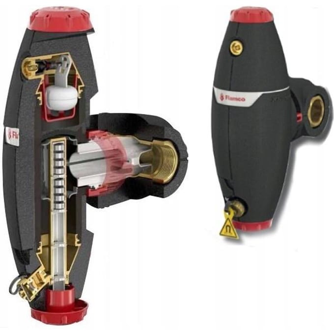 Flamco XStream Vent-Clean lucht- en vuilafscheider 1 F