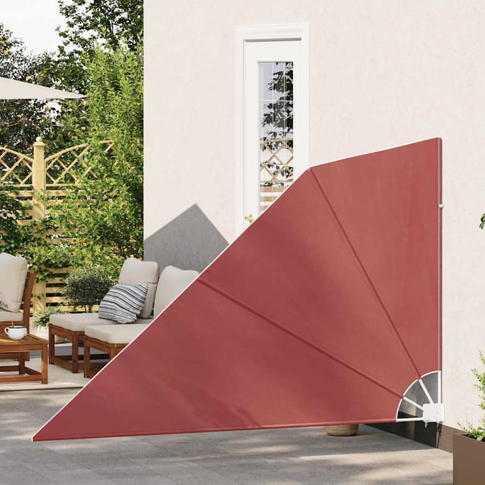 vidaXL - Balkonscherm - inklapbaar - 160x240 - cm - terracottakleurig