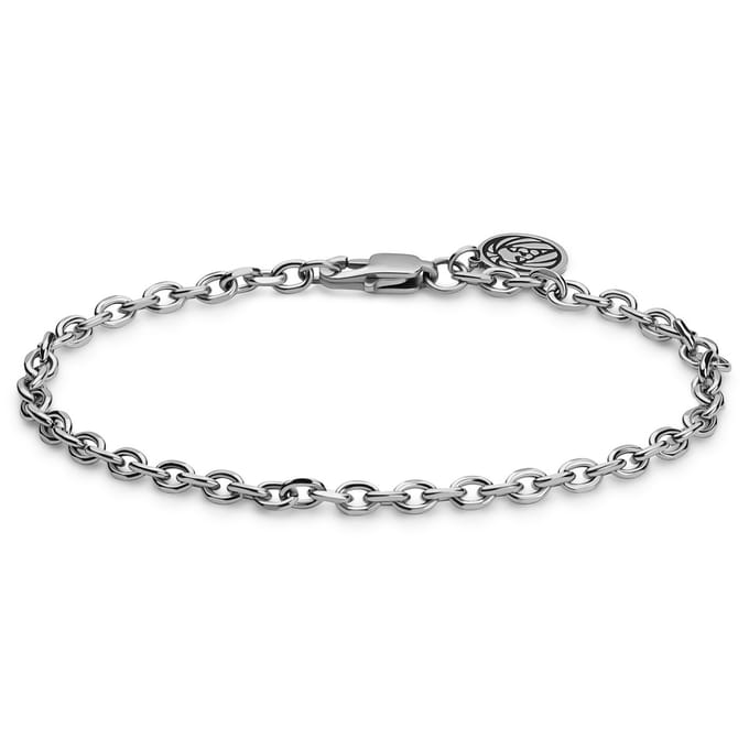 Essentials | 4 mm Zilverkleurige Armband met Kabelschakels