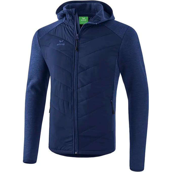 Erima Basic Doorgestikt Jack - Jassen  - blauw donker - 3XL