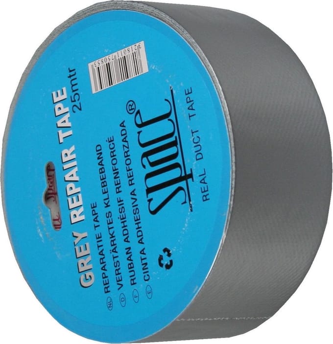 Benson Reparatietape - Sterk en Duurzaam - 25 meter - Space Grijs