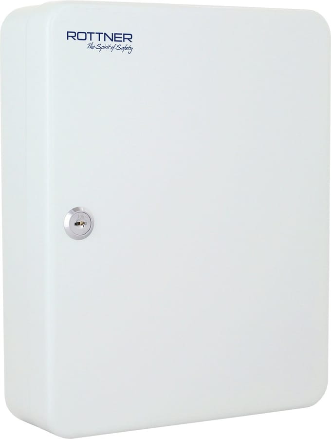 Rottner Sleutelkast Grace voor 93 sleutels - Wit - 30x24,5x8,5cm