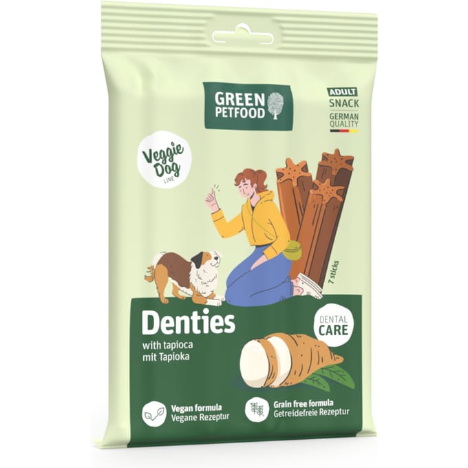 Voordeelpakket: 13x180g Green Petfood VeggieDog Denties Snacks