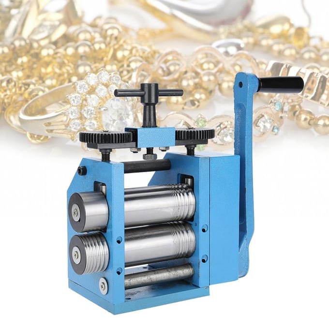 Handmatige Combinatie Walsmachine Sieraden Tabletteer Verwerkingsapparatuur blue