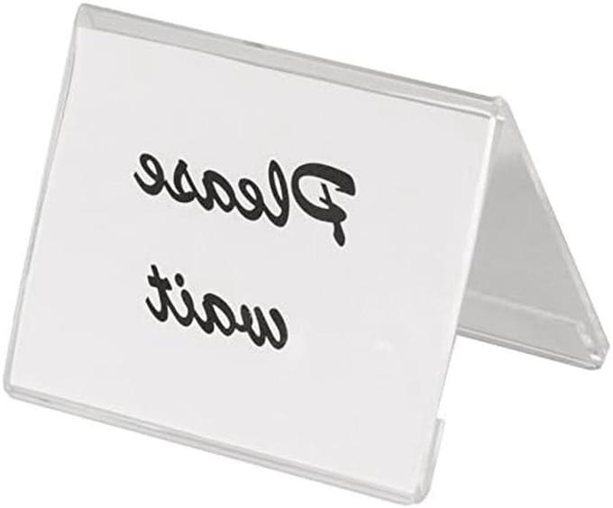 Acryl Kaarthouder - Display Stand - Informatie Tonen - Voor Inschuifkaarten - 105 x 8 cm - Transparant