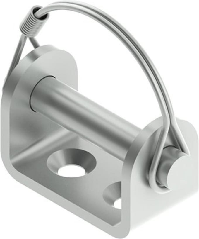 ProPlus Klepscharnierhouder - staal - 71 mm penlengte - zilver