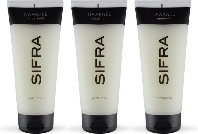 SIFRA Haargel superhold parfumvrij -3 stuks
