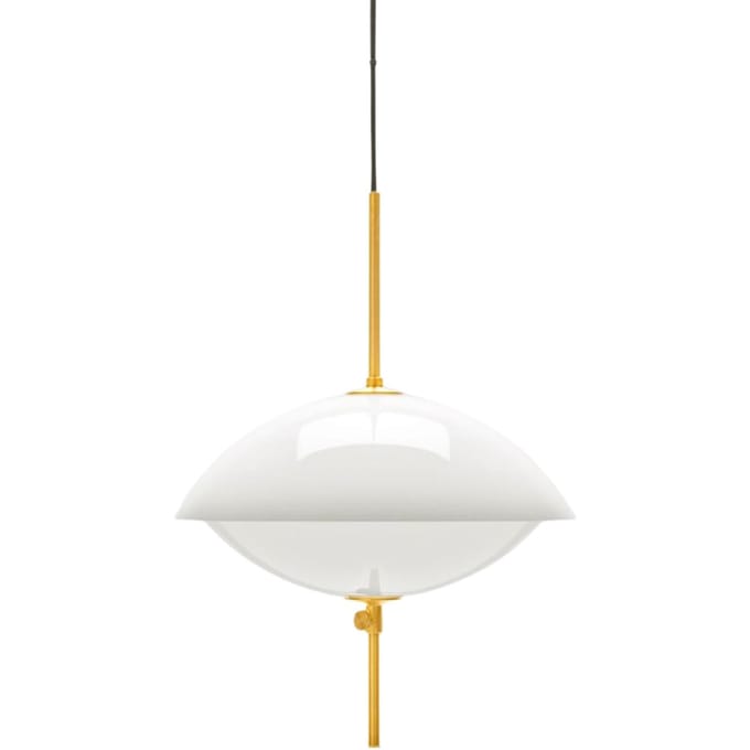 Fritz Hansen Clam Hanglamp Wit/ Messing Ø44