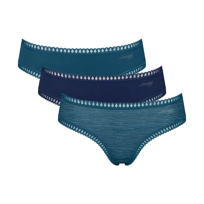 Sloggi GO Crush Hipster C3P Dames Onderbroek - TURQUOISE