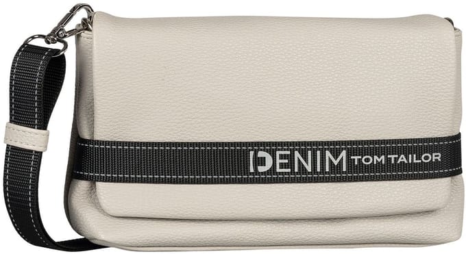 TOM TAILOR schoudertas Marlow Flap Bag No Zip Light Grey Lichtgrijs