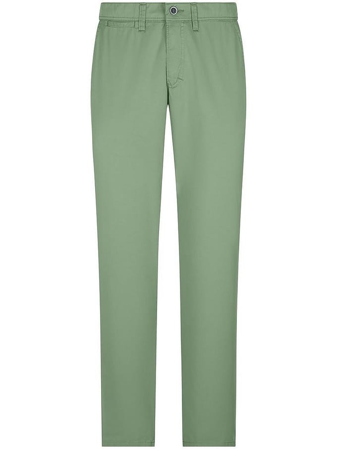 Flatfrontbroek model Garvey Van CLUB OF COMFORT groen