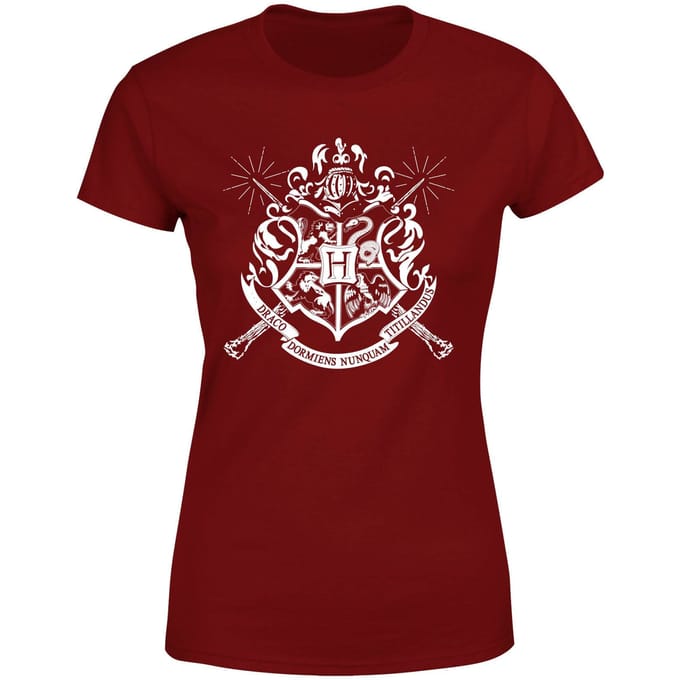 Harry Potter Hogwarts House Crest Women's T-Shirt - Burgundy - M