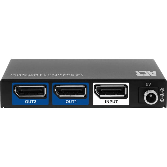 ACT 1x2 DisplayPort 1.4 MST Splitter AC7720