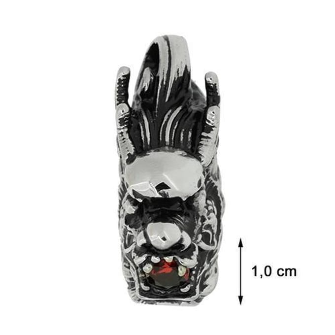 Blinx Jewels Stalen Hanger Drakenhoofd