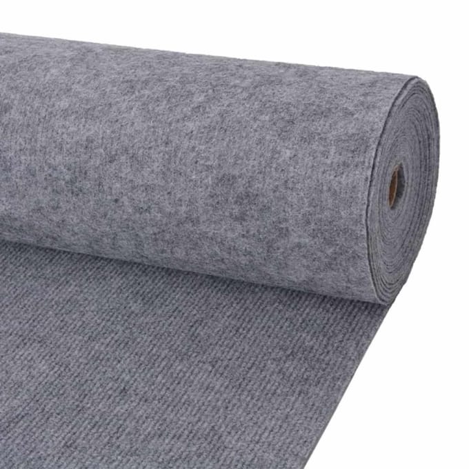 vidaXL - Tapijt - Grijs - 1,2 - x - 20 - m - Polyester