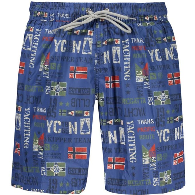 Noorwegen 1963 Blauw Polyester Heren Zwemkleding