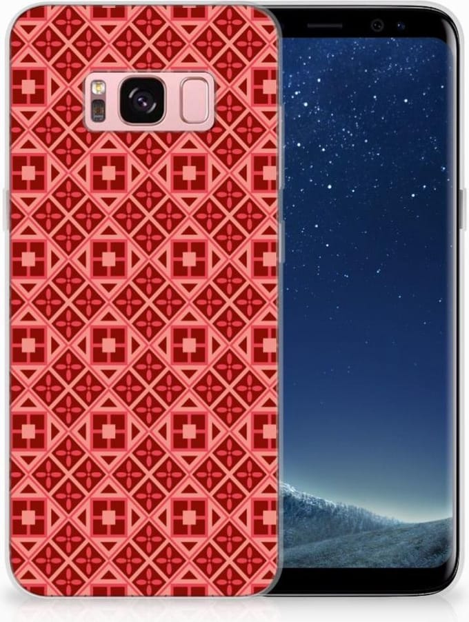 Samsung Galaxy S8 TPU bumper Batik Rood