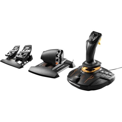 Thrustmaster T16000M FCS Flight Pack - Flight Control Systeem - Joystick, Throttle en Rudder Pedals - voor PC