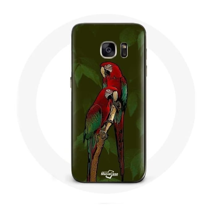 Coque - Pionus Perroquet - Samsung Galaxy S7 - Rouge - Souple - Mixte rouge