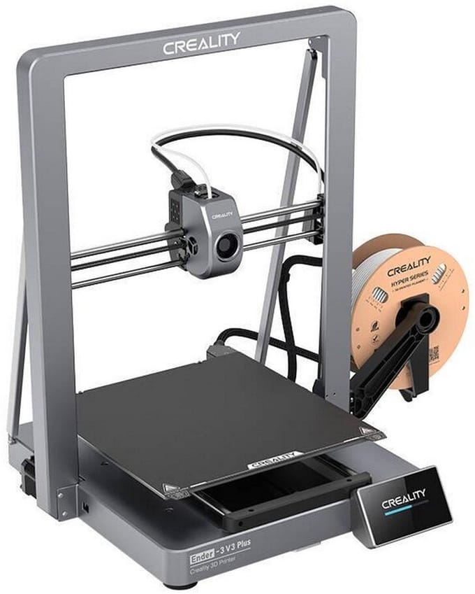 Creality Ender 3 V3 Plus 3D-printer - CoreXZ-structuur, 600 mm/s hoge printsnelheid, automatisch nivelleren, direct aangedreven extruder, stabiel