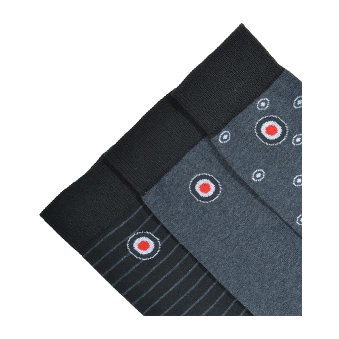 Lambretta Heren Target Sokken (Pak van 3) (Donkerblauw)