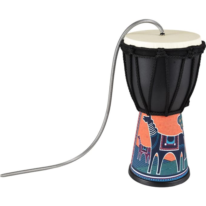 4 Inch Spring Drum Thunder Drum Geluidseffect Instrument PVC Lichtgewicht Draagbare Thunder Drum Type B black