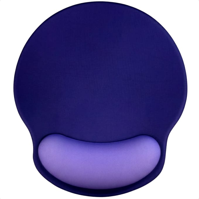 Techidna - Ergonomische Muismat met Polssteun - Paars - Gelkussen - Antislip - Compact