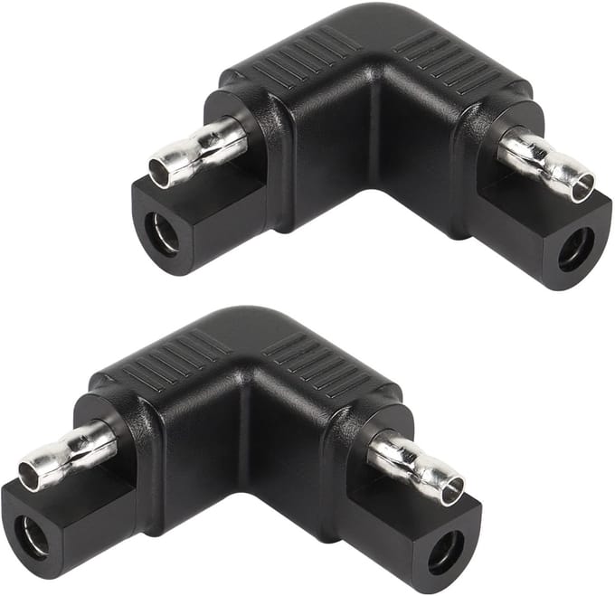 Dailygoods - 90 Graden SAE Hoek Adapter Mannelijk, Set van 2