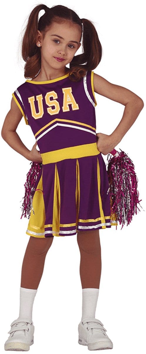 Fiestas Guirca - Cheerleader USA paars 3-4 jaar