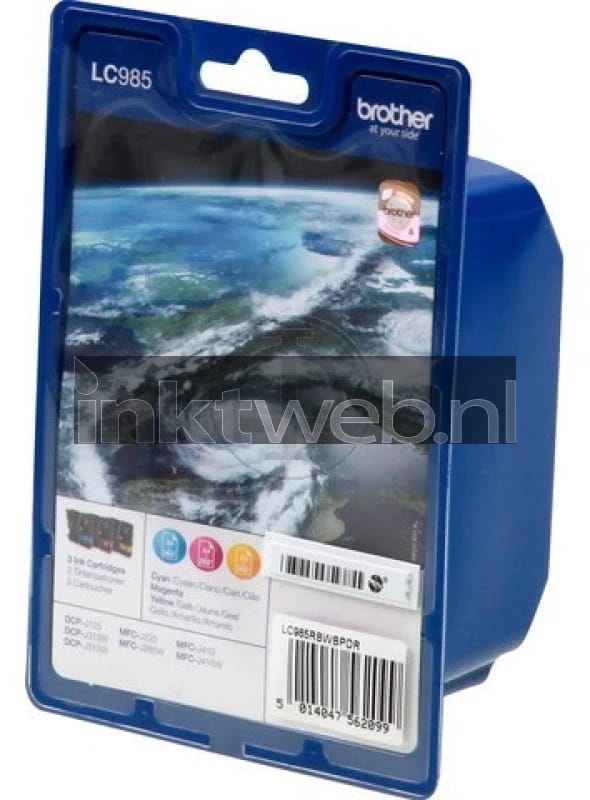 Brother LC-985 3-Pack RBW kleur (Origineel)