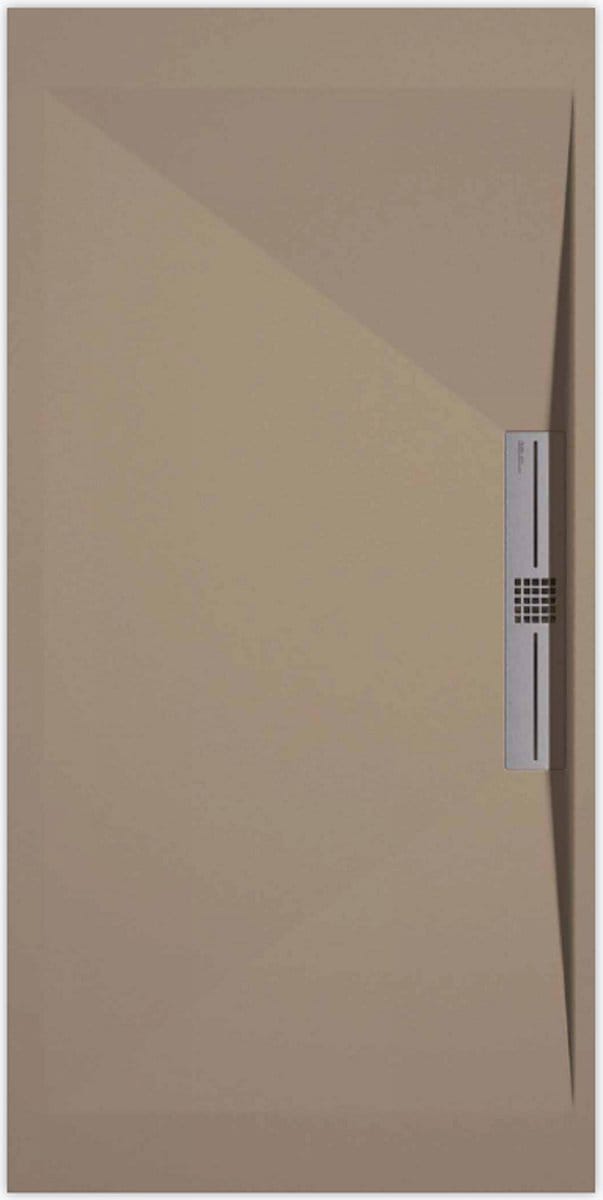 Sanifun douchebak Stone Side Moka Smooth 1000 x 800 S
