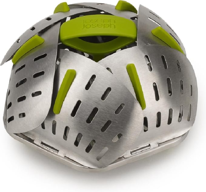 Bloom Steel Stomer Opvouwbaar - RVS - 16 cm - Joseph Joseph