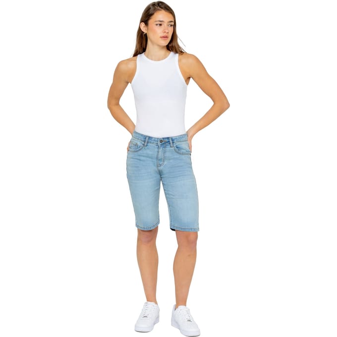 Enzo | Lange Denim Shorts voor dames
