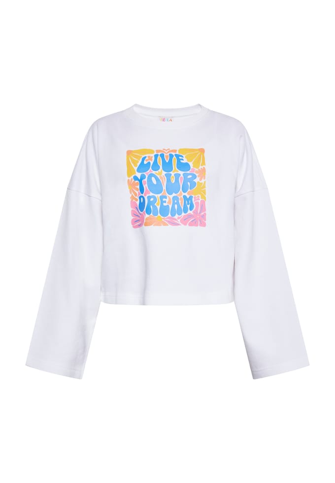 IZIA Sweatshirt Dames wit